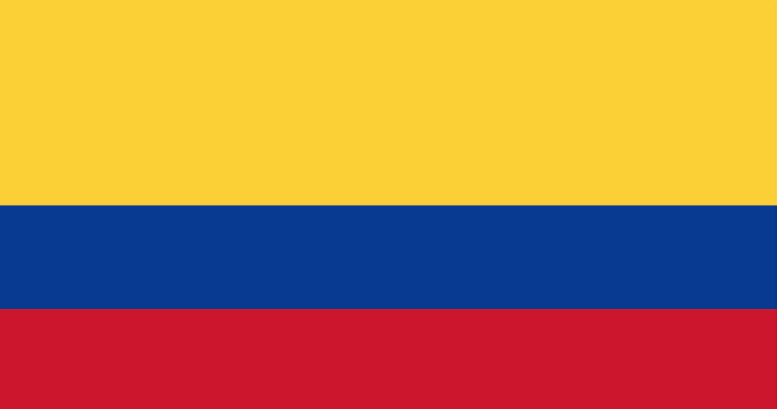 Flamuri kolumbian që përfaqëson ekspertizën e Fenix Consulting & Recruiting në rekrutimin në Kolumbi.
