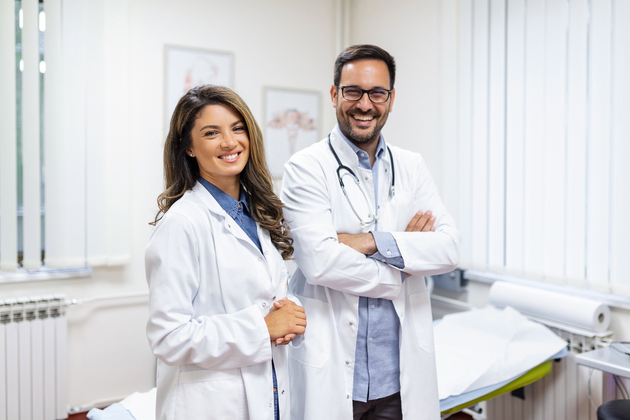 two nurses working Healthcare in Albania